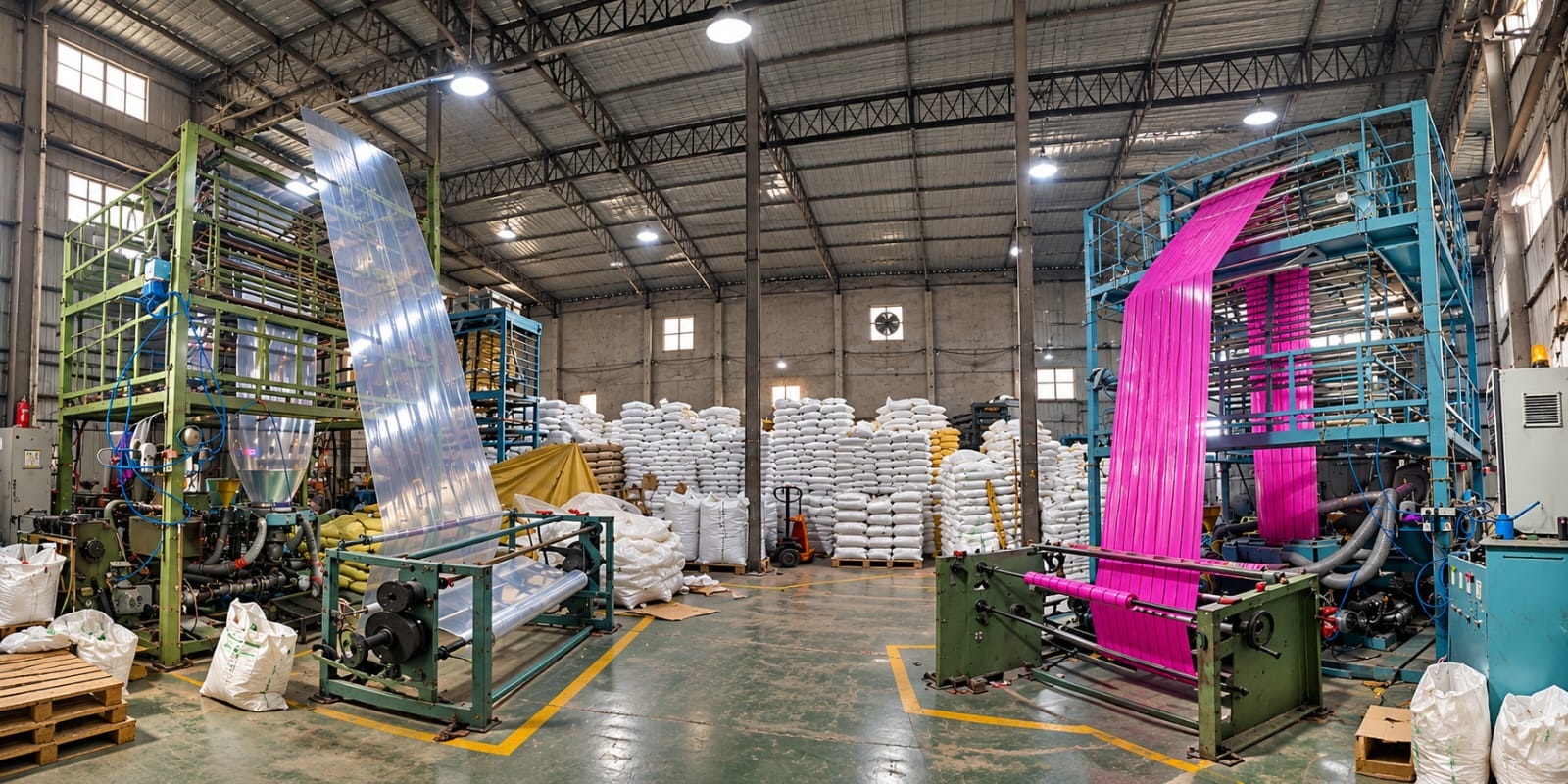 Anapurna Manufacturers factory floor with sheet extrusion machinery